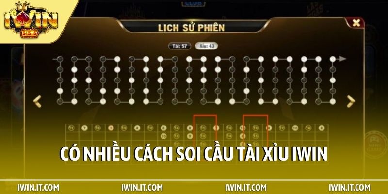 Có nhiều cách soi cầu tài xỉu iWin