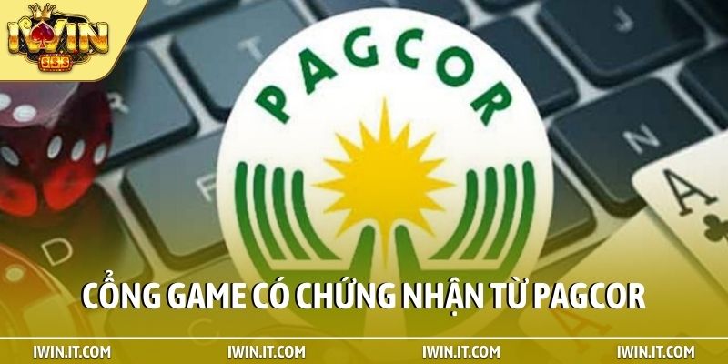 Cổng game có chứng nhận từ PAGCOR